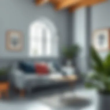 Creative uses of gray accents for a vibrant atmosphere