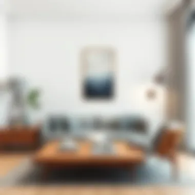 Stylized examples of gray accessories in modern interior style