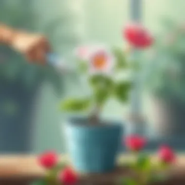 Holiday Flower Care: Proper Watering Technique Proper watering technique for a potted holiday flower