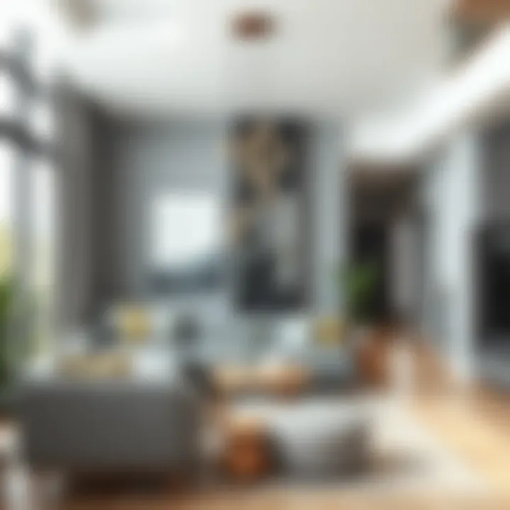 Inspiring interior design project featuring gray furnishings