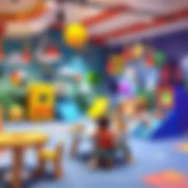 Engaging Play Zones Interactive play zones with games and activities