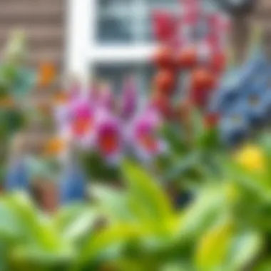 Diverse plant selection for winter garden