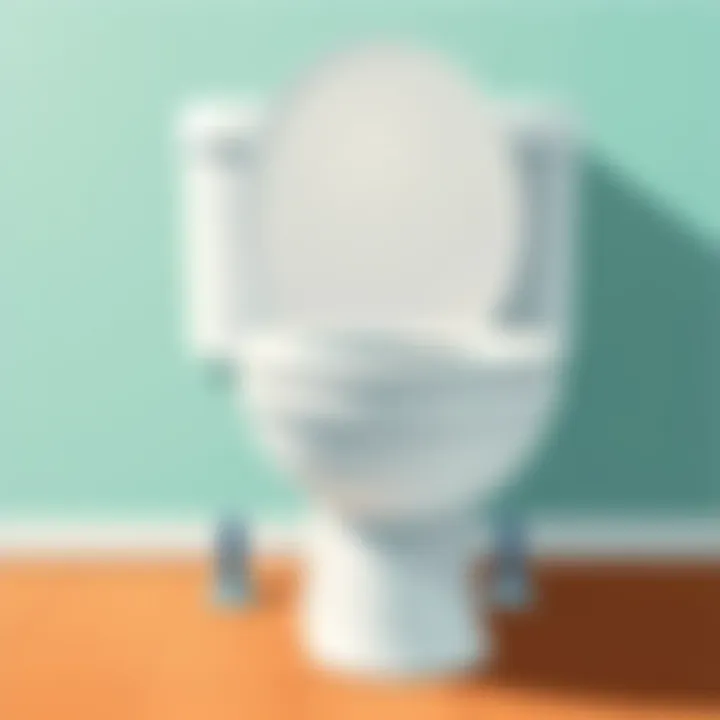 Aligning the toilet bowl with floor bolts