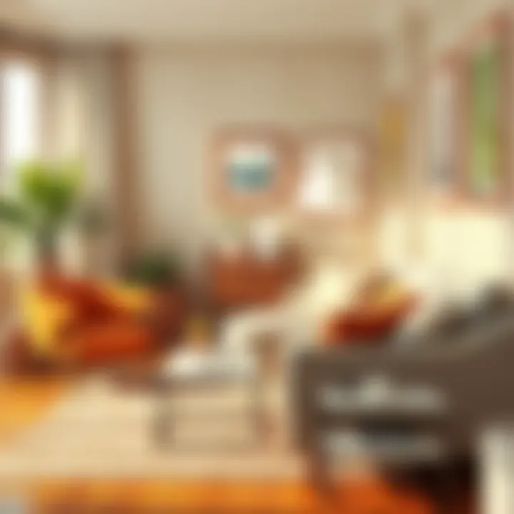 A cozy living room with well-maintained upholstery