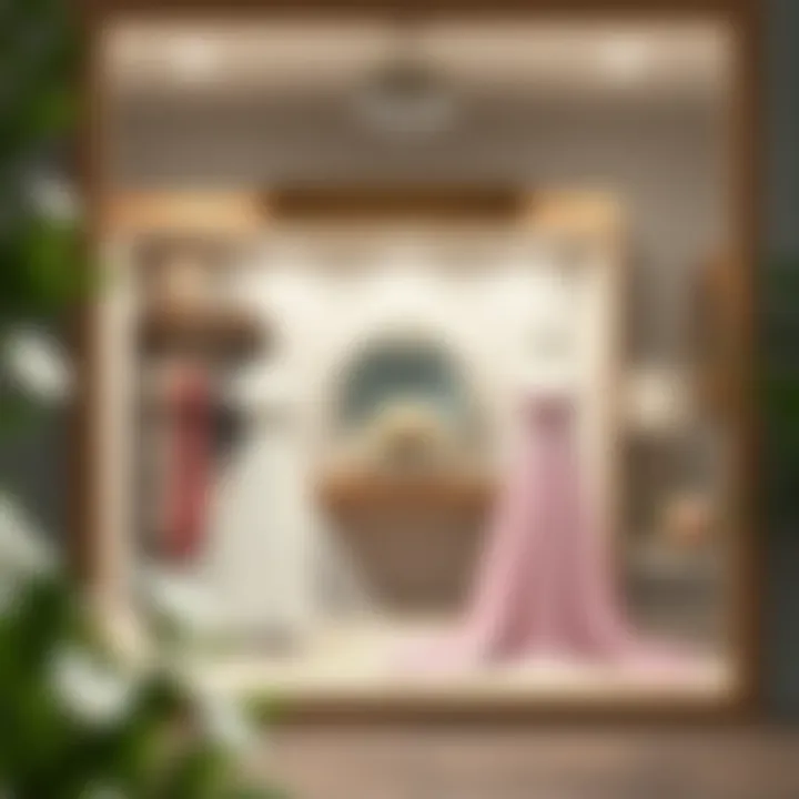 Contemporary Trousseau Showcase Modern interpretation of a wedding trousseau display