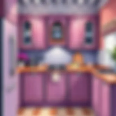 A beautifully wrapped kitchen cabinet enhancing decor