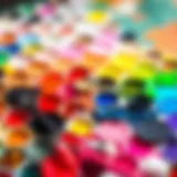 A vibrant palette with an array of colors