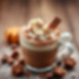 A rich and creamy hot chocolate topped with whipped cream and chocolate shavings
