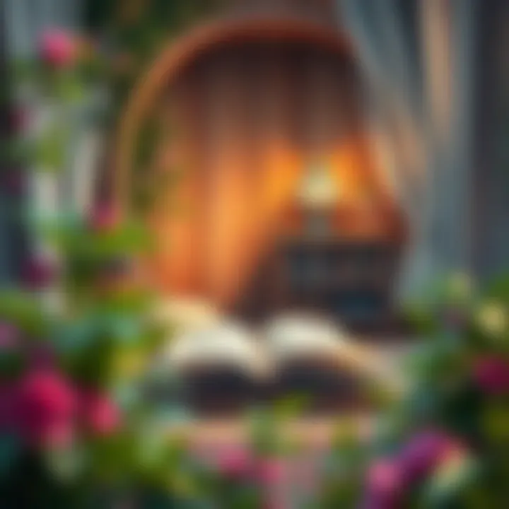 A peaceful reading nook for relaxation