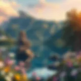 A serene landscape promoting calmness