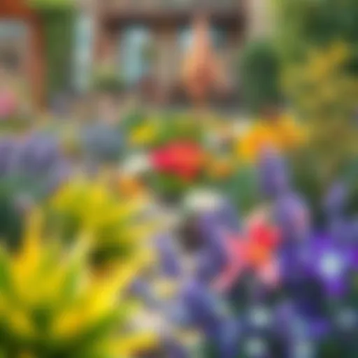 A serene water-saving garden with native plants