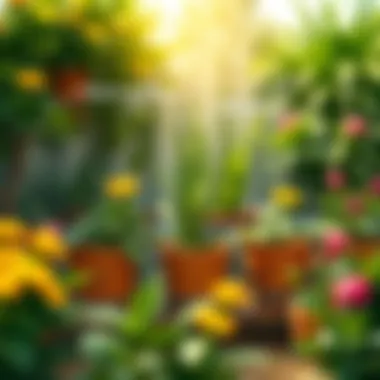 An illustration depicting the ideal watering schedule for shade-loving plants