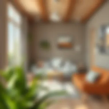 Home environment with minimal chipboard odor