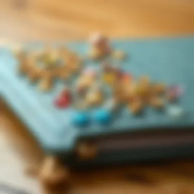 Creative embellishments on a handmade project