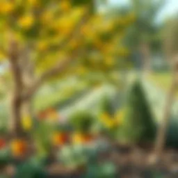 Illustration of seasonal tree planting guide