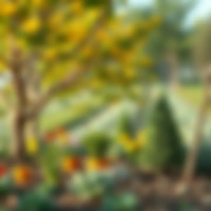 Illustration of seasonal tree planting guide