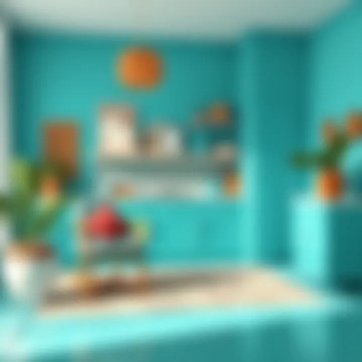 Harmonizing Turquoise: Color Combinations A vibrant turquoise palette showcasing harmonious color combinations