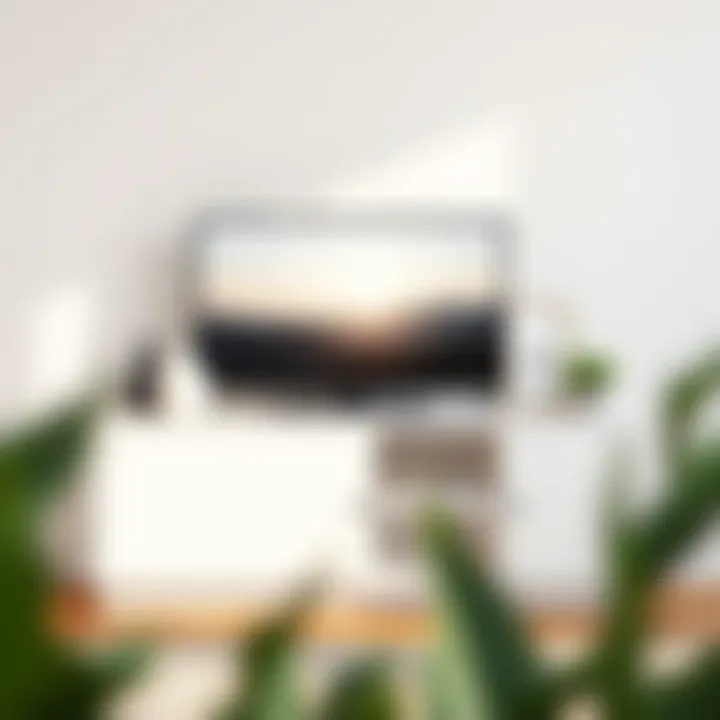 Minimalist TV unit with stylish accessories