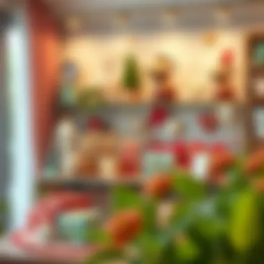 Artistic display of personalized home gifts