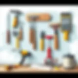 Essential Tools for Effective Paint Removal Various wall paint removal tools