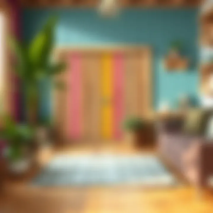 Creative wood painting project