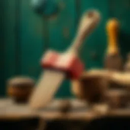 Essential tools for wood painting