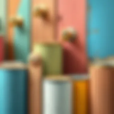 Variety of wood paints and finishes