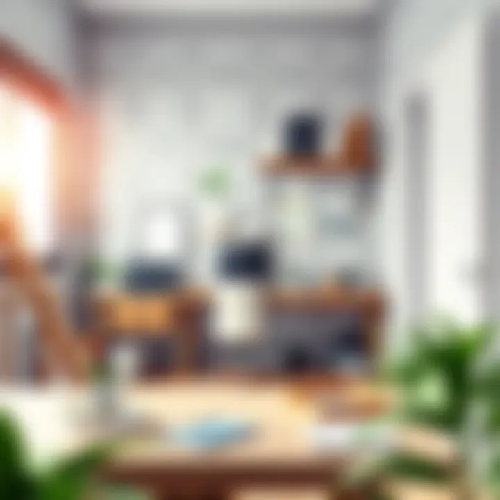 Application Stages of Custom Wallpaper Creation A workspace showcasing the application stages of custom wallpaper creation